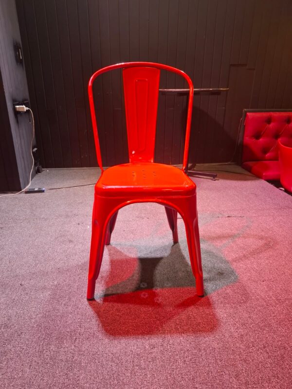 Remate Silla Roja de Metal (38un) - Image 3