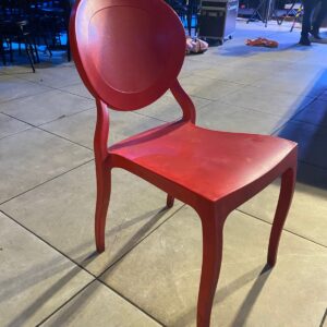 Remate silla Roja platico Duro (7Un)